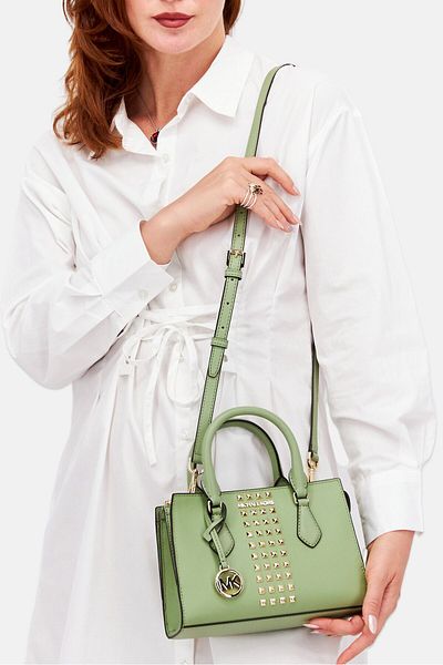 Michael Kors Women Brand Logo Cross Body Bag 23 L x 17 H x 6 W cm, Sage