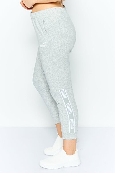 Puma Women Regular Fit Heather Training Sweatpants, Light Grey