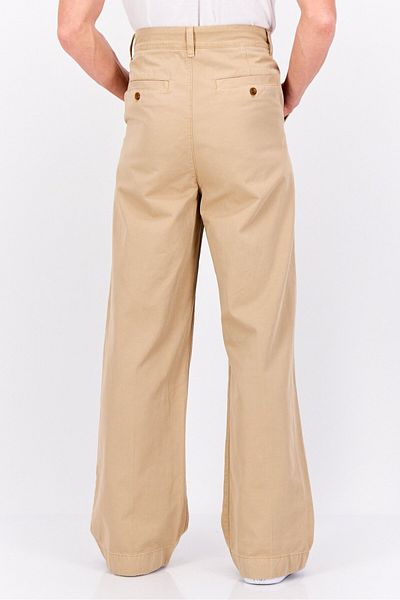 Gant Men Regular Fit Pleated Volume Chino Pant, Dark Khaki