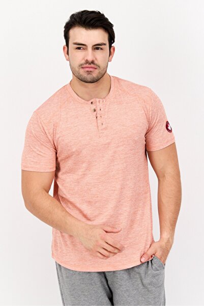 Canada Weather Gear Men Sportswear Fit Heather Outdoor T-Shirt, Peach