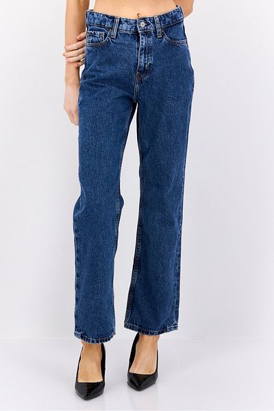 Esprit Women Straight Fit Washed Non Stretch Jeans, Blue