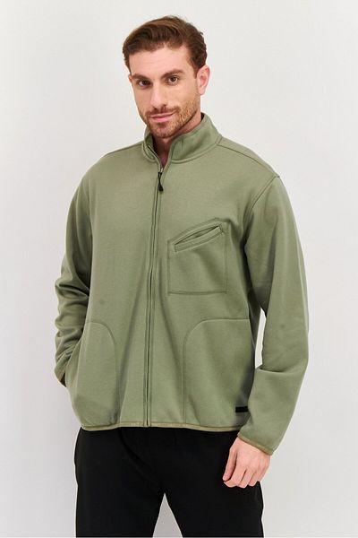 Hurley Men Sportswear Fit Long Sleeve Outdoor Sweatshirt, Olive