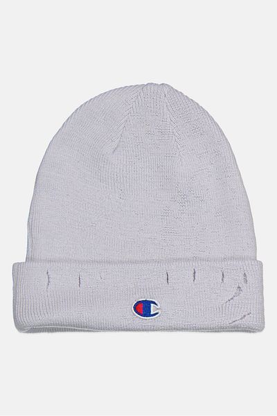 Champion Men Embroidered Logo Beanie, Pastel Lilac