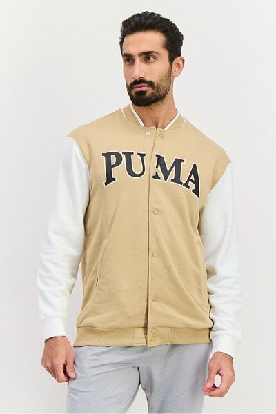 Puma Men Sportswear Fit Long Sleeves Outdoor Jacket, Tan Combo