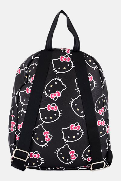 Hello Kitty by Sanrio Kids Girl Hello Kitty Mini Backpack 27 H x 24 L x 7 W cm, Black