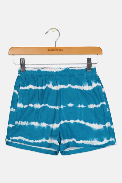 Cool Club Kids Boy Drawstring Space Tie Dye Basic Shorts, Blue