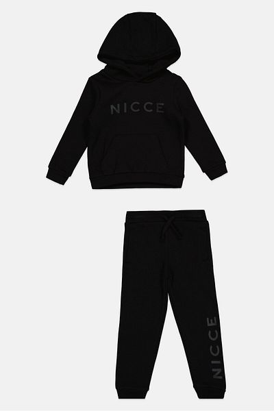 Nicce Toddlers Boy 2 Pcs Hooded Sweatshirt And Sweatpants, Black