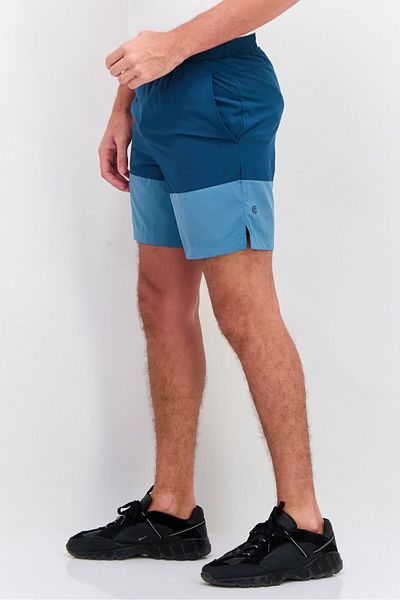 Champion Men Sportswear Fit Color Block Training Shorts, Blue Combo