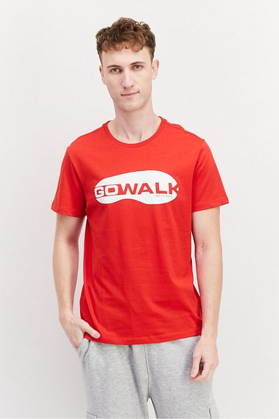SKECHERS Men Sportwear Fit Brand Logo Training T-shirt, Red