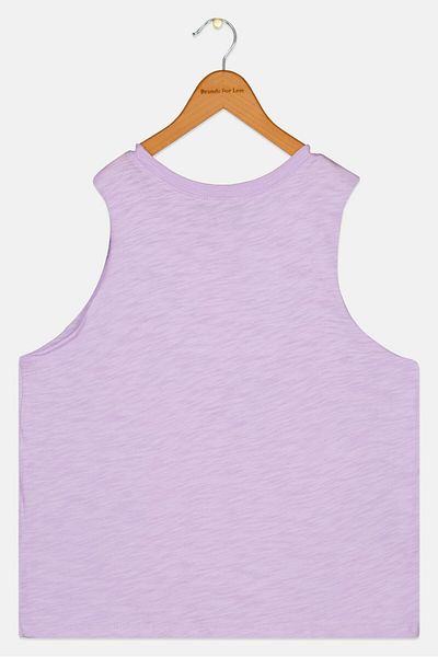 Roxy Kids Girl Graphic Printed Sleeveless Top, Light Purple
