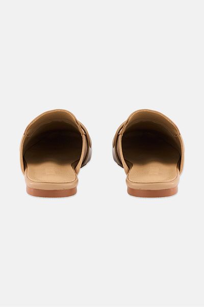 XOXO Women Slip On Ring Chain Mules, Cream