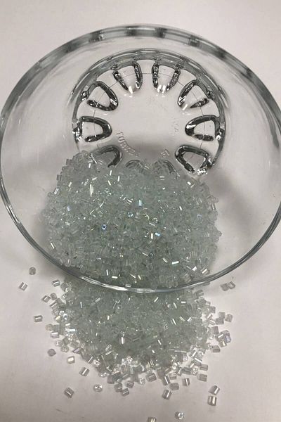 Hayalperest boncuk Διαφανείς χάντρες κοπής με μικρό Janjan (2-2,5 mm)