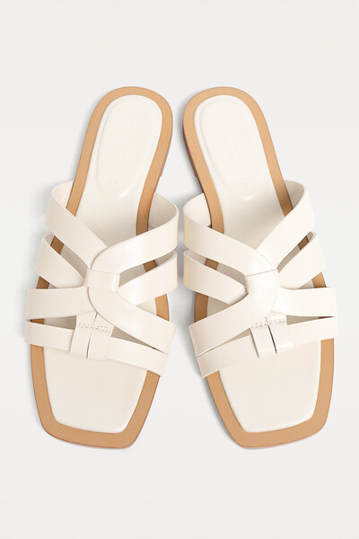 Stradivarius Flat strappy slider sandals