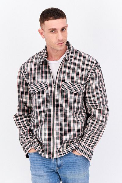 Gant Men Houndstooth Jacket Shirt, Black