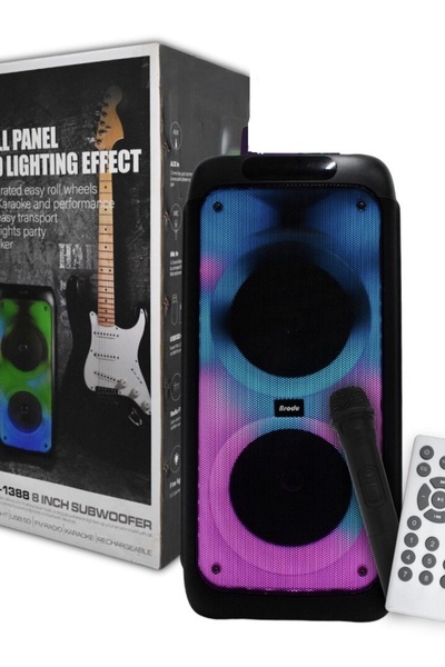 SIGHTZER KABLOSUZ MİKROFONLU BLUETOOTH HOPARLÖR ŞARJLI TAŞINABİLİR BÜYÜK BOY ...