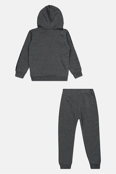 Pro Athlete Toddlers Boy 2 Pieces Brand Logo Top And Bottom Set, Grey