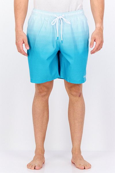 Calvin Klein Men Brand Logo Drawstring Board Short, Aqua Green
