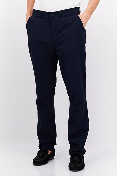 Lyle & Scott Men Regular Fit Embroidered Logo Chino Pants, Navy Blue