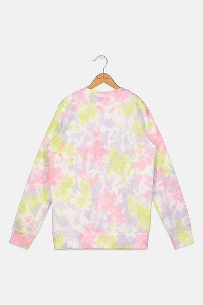 Ellesse Kids Girl Tie-dye Sweatshirt, Pink