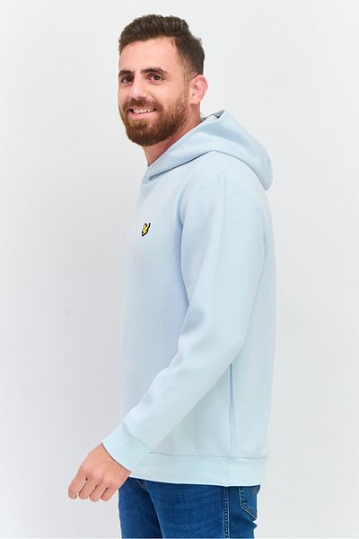 Lyle & Scott Men Hooded Brand Logo Long Sleeves Sweatshirts, Blue