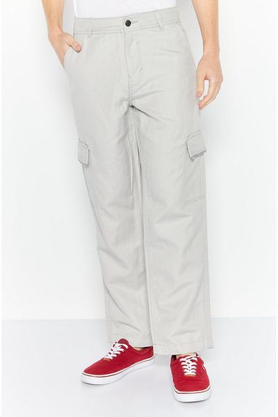 Esprit Men Regular Fit Cargo Pant, Light Grey