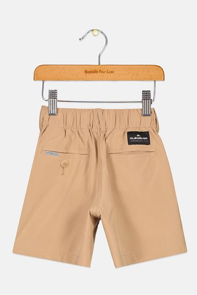 Quiksilver Toddlers Boy Solid Shorts, Tan