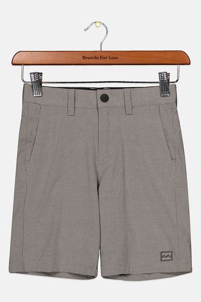 BİLLABONG Kids Boy Sportswear Fit Walking Short, Light Grey