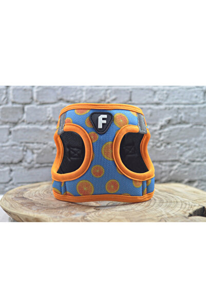 Falpaw Köpek Göğüs Tasması Portakal Desenli