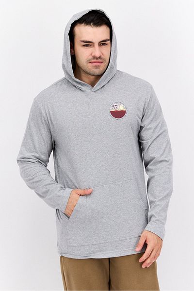 Hurley Men Sportswear Fit Long Sleeve Outdoor Hoodie, Grey