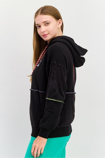 Puma Women Sportswear Fit Long Sleeve Outdoor Hooded Sweatshirt, Black