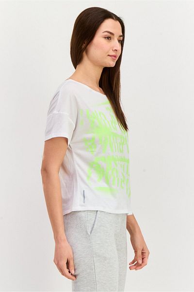 Puma Women Sportswear Fit Short Sleeves Training T-shirt, Lime Green