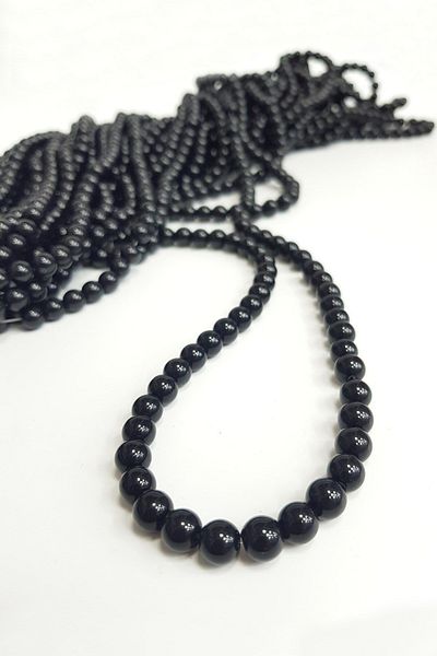 Hayalperest boncuk Γυάλινες χάντρες από γυαλί μαύρο Onyx Array