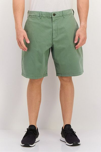 GAP Men Plain 10 Inseam Basic Shorts, Olive Green