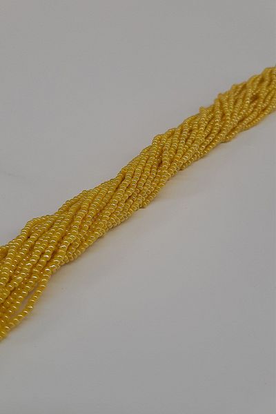 Hayalperest boncuk Bright Dark Yellow String Sand Beads