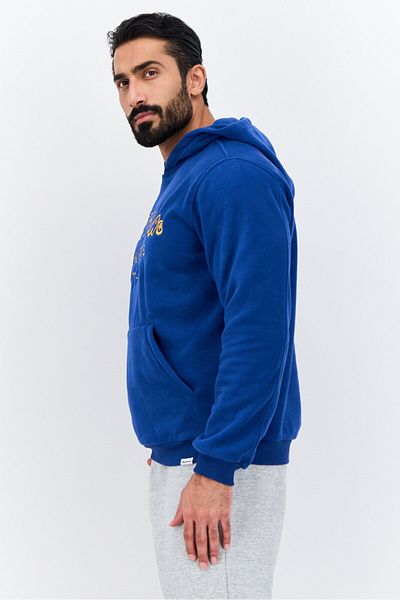 Gotcha Men Hooded Embroidered Long Sleeves Sweatshirt, Blue Combo