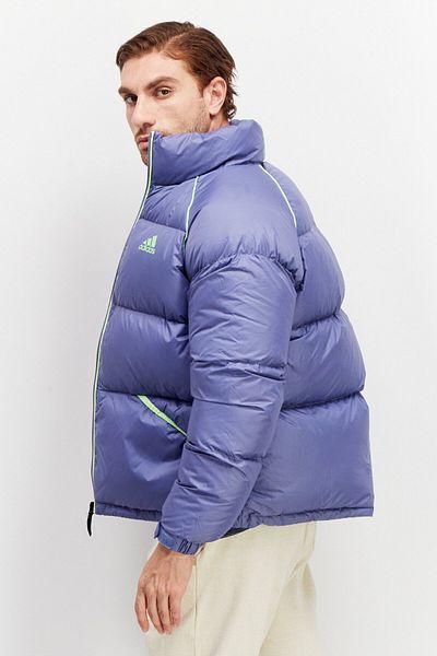 adidas Men Sport Fit Long Sleeve Puffer Jacket, Purple