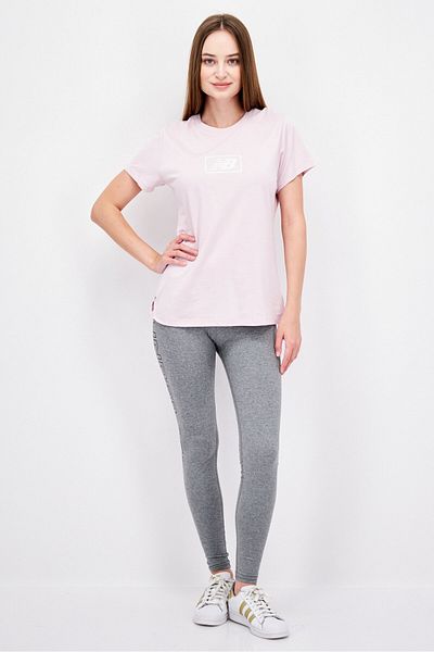 New Balance Women Sportswear Fit Short Sleeve Outdoor T-Shirts, Dusty Pink