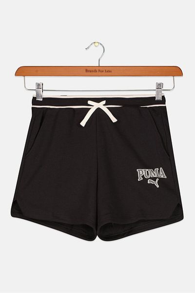 Puma Kids Girl Drawstring Training Shorts, Black
