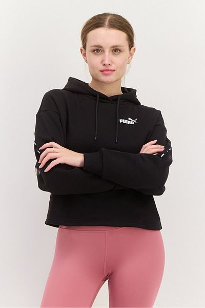 Puma Women Sportswear Fit Long Sleeves Outdoor Hoodie, Black