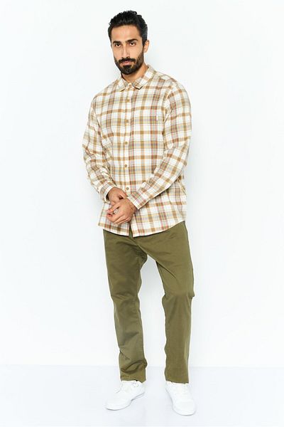 Hurley Men Regular Fit Checkered Long Sleeves Casual Shirt, Multicolor