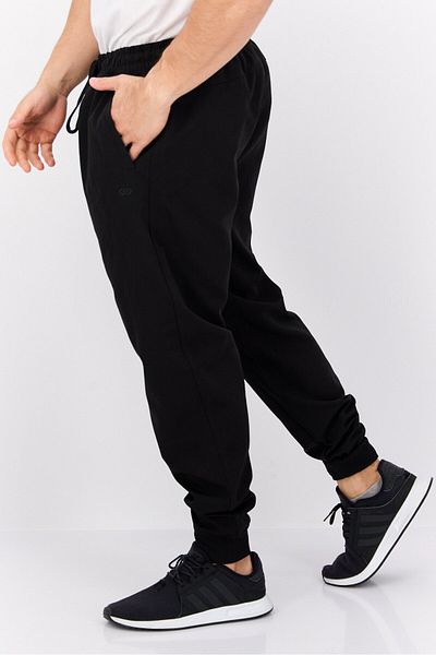 Legend Men Regular Fit Solid Jogger Pants, Black
