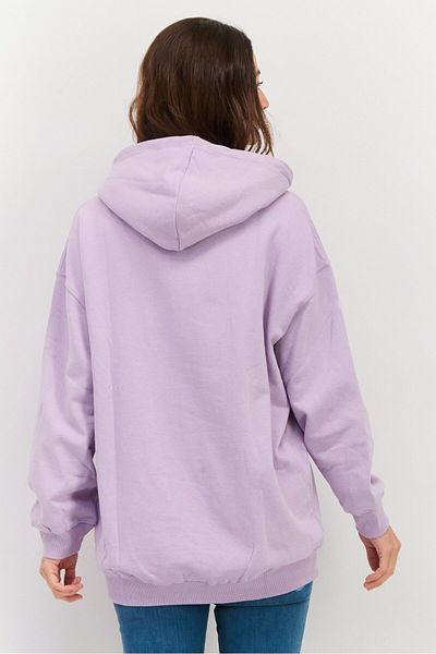 X-Girl Men Embroidered Long Sleeves Hooded Sweatshirt, Lilac