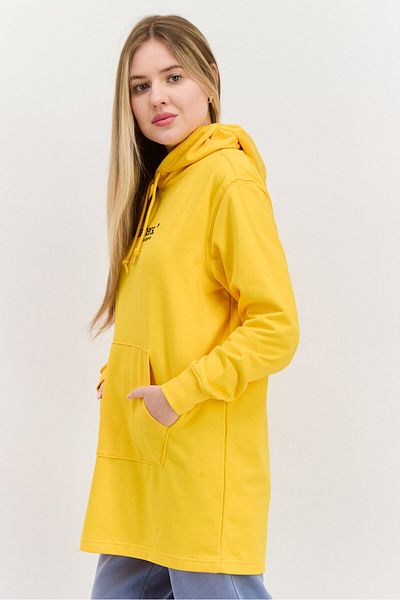 SKECHERS Women Sportswear Fit Long Sleeves Outdoor Sweatshirt, Yellow