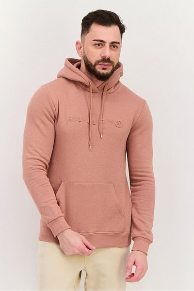 Hurley Men Sportswear Fit Long Sleeves Outdoor Hoodies, Mauve
