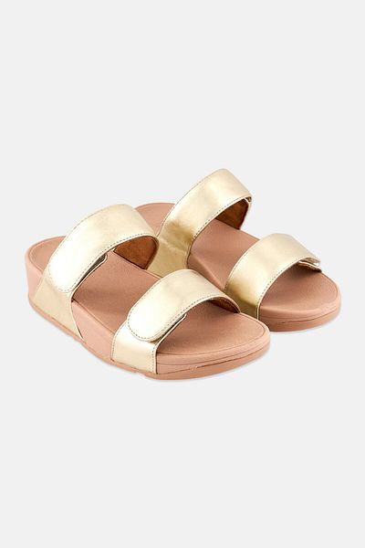 Fitflop Women Velcro Casual Sandals, Gold