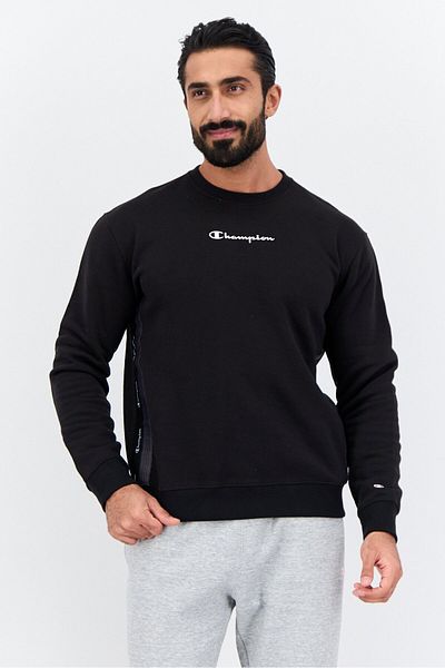 Champion Men Comfort Fit Long Sleeve Outdoor Sweatshirts, Black