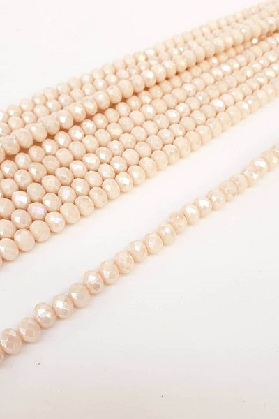 Hayalperest boncuk Janjanli Cream Crystal Beads 8 mm