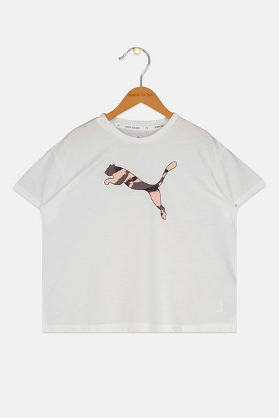 Puma Kids Girl Sportswear Fit Outdoor Top, White
