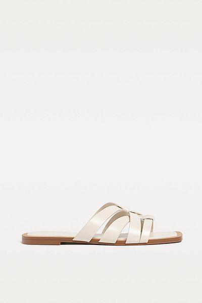 Stradivarius Flat strappy slider sandals