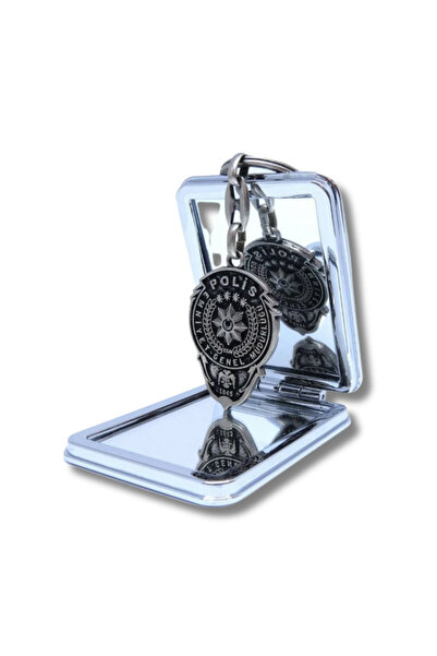 excarpin Polis Rozet Anahtarlık Çift Taraflı Döküm Metal